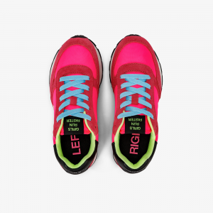Sneakers Sun68 Girl's Ally Solid Nylon - Fuxia Fluo