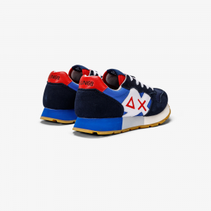 Sneakers Sun68 Boy's Jaki Tricolors - Navy Blue Royal