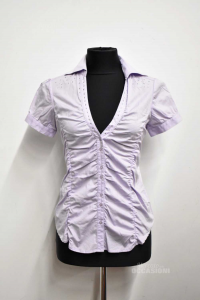 Shirt Sleeves Short Woman Francomina Giola With Scolla By V (missing 1 Bright)