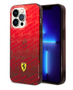 Ferrari Iphone 14 Plus / Max Tpu Case Allover Scuderia Red