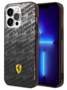 Ferrari Iphone 14 Tpu Case Allover Scuderia Black
