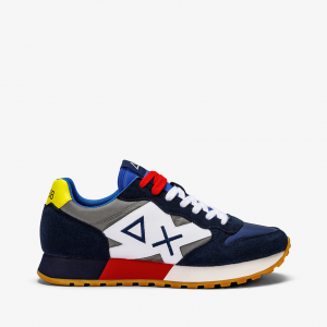 Sneakers Sun68 Jaki Tricolors - Navy Blue Grigio