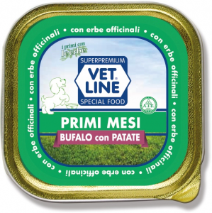 Mangime umido Primi mesi bufalo con
 patate 150 gr Vet Line