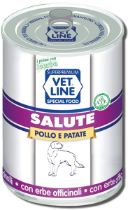 Mangime umido Salute pollo con patate 400 gr Vet Line