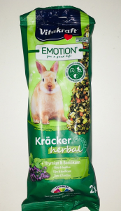 Vitakraft Emotion Kracker Herbal per conigli nani  Timo e Basilico 2 pz 112 gr