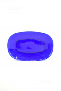 Flach Rechteckiges Glas Blau 36 Cm