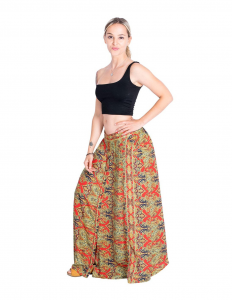 Women's indian silk long skirt