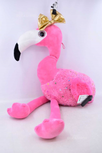 Aberxich Plüsch Flamingo Rosa Mit Strasssteinen 70 Cm
