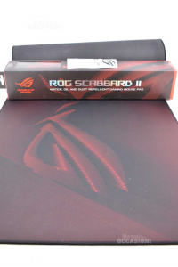 Carpet Gaming For Pc / Desk Rog Scabbard 2 Asus 90x40 Cm Black Red