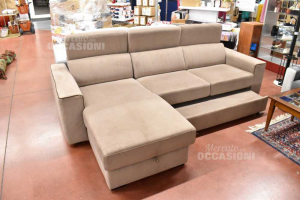 Fabric Sofa Alcantara Beige With Bed Extractable (dxand S X)