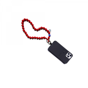 PERLiNO bracciale (50 cm) o collana (120 cm) porta smartphone rosso