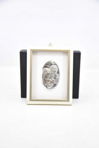 Icon Sacred Silver With Frame 14x18 Cm