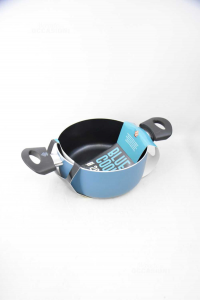 Casserole Pot 2 Handles Blue Cook Home 20 Cm New
