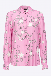 Camicia Smorzare stampa stella rosa Pinko