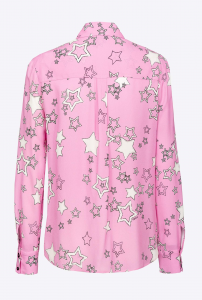 Camicia Smorzare stampa stella rosa Pinko