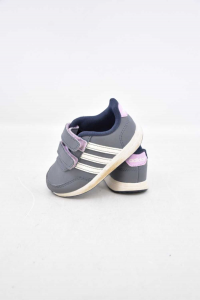 Shoes Baby Girl Adidas Size 22 Gray Lilac