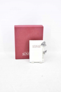 Photo Frame Sovrani With Flower Silver 9x6 Cm