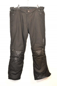 Bike Pants Man Dainese Size 27 Black Removable With Protections Ginocchio