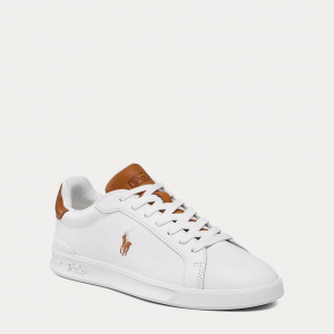 Sneakers Polo Ralph Lauren Heritage Ct High Top - Bianco Marrone