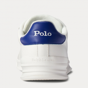 Sneaker Polo Ralph Lauren Heritage Court II in Pelle - White Royal