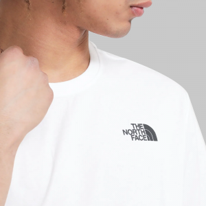 T-shirt uomo THE NORTH FACE NF0A828DFN41-A4  M New Odles Back Logo Tee Tnf White