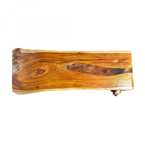  Tavolo #CH18bis in legno di suarn con resina gamba radica e ferro #1381ID2750