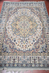 Carpet 230x150 Cm Light Blue Beige Marroncino