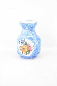 Vase Flower Stand In Terraccotta Enameled Portovenere 20 Cm