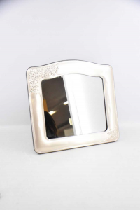 Rahmen Bilderrahmen Silber Mit Spiegel Und Glas 30x33 Cm (defekt Fass)