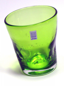 Bicchieri colorati con bolle Samoa Verde
