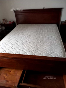 Bett Doppelbett Aus Holz Fest Mit Lattenrost