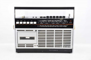 Radio Vintage Telefunken Bajazzo Compact 101 C Radio + Cassette Funzionanti Anni '70
