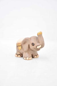 Objekt Keramik Thun Elefant H 6 Cm