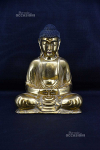 Statua Buddha Oro 33x25 Cm