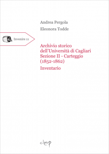 Archivio storico dell'Università di Cagliari Sezione II - Carteggio (1852-1862)