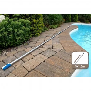 Manico estensibile in alluminio per accessori pulizia piscina