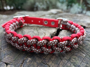 COLLARE PARACORD COBRA RED