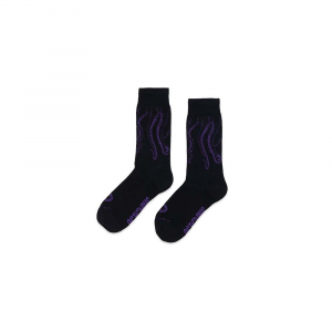 OCTOPUS Calze Socks Outline Black Purple 