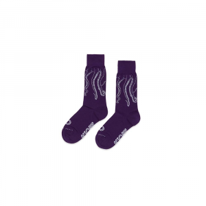 OCTOPUS Calze Socks Outline Purple White