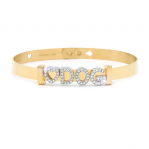 2MUCH Jewels Bracciale Componibile Basic - Gold nome Dog