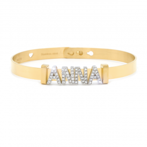 2MUCH Jewels Bracciale Componibile Basic - Gold nome Anna