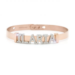 2MUCH Jewels Bracciale Componibile Basic - Rose Gold nome Ilaria