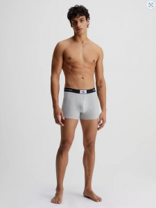 Calvin Klein Boxer Aderenti In Confezione Da 3 Pezzi - Ck96 Black/White/Grey Heather