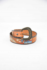 Belt In Leather Use Leather As By Child 65 Cm