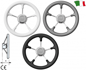 VOLANTE PERLA POLIURETANO 5 RAZZE Ø 28