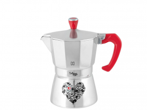 Moka macchina da caffè caffettiera alluminio 3 tazze EVA 020304