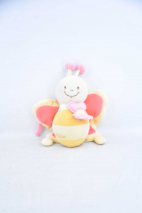 Stuffed Animal Chicco Butterfly With Carilon Pink And Yellow H 20 Cm