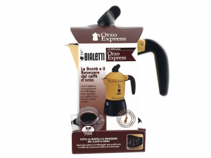 BIALETTI Caffettiera In Alluminio Orzo Express Giallo 2 Tazze