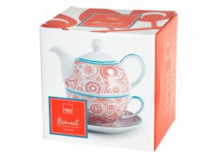 H&H Tea For One Brocart Full Decoration In Porcellana Cc450