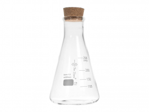Ampolla Lab Flask In Vetro Con Tappo Sughero Ml 250